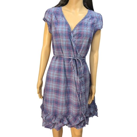 Converse Dresses & Skirts - Converse Plaid Wrap Dress Women's Medium